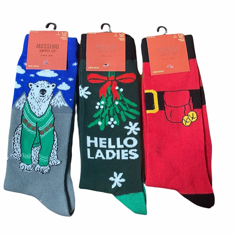 Men's Christmas Crew Socks